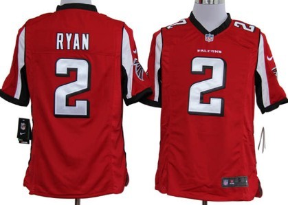 NFL Red Atlanta Falcons 2 Quarterback Ryan Game Jersey